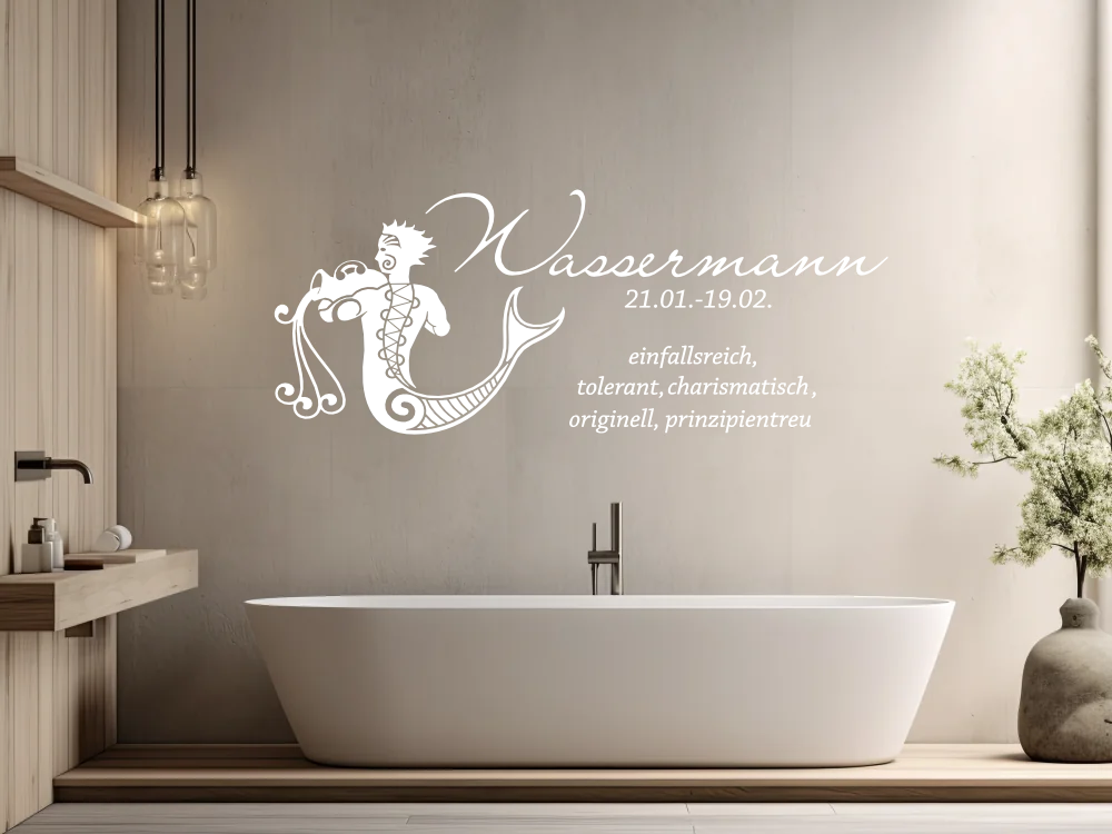 Wandaufkleber Sternzeichen Wassermann