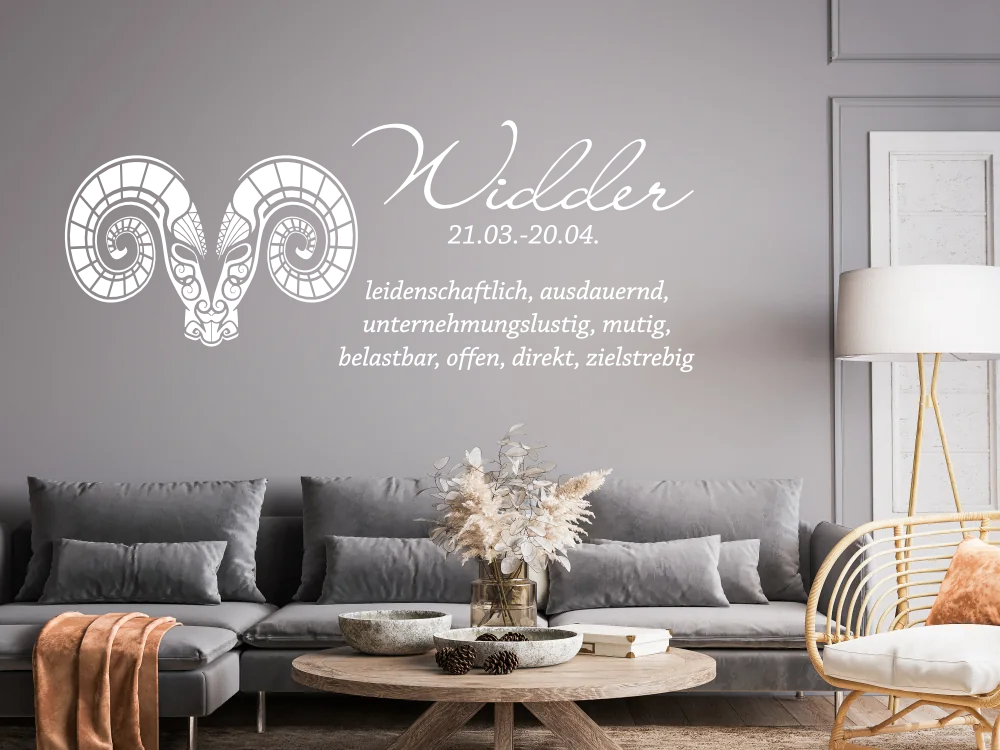 Wandaufkleber Sternzeichen Widder