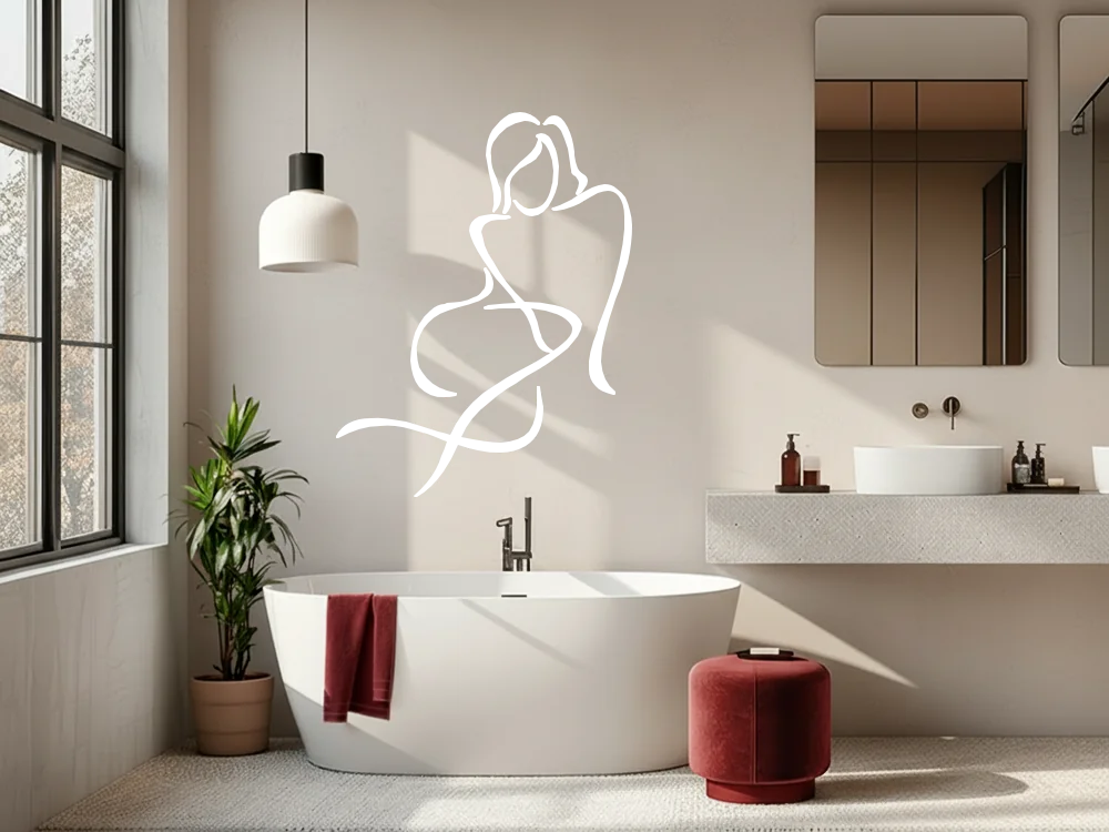 Wandaufkleber Wellness Lady