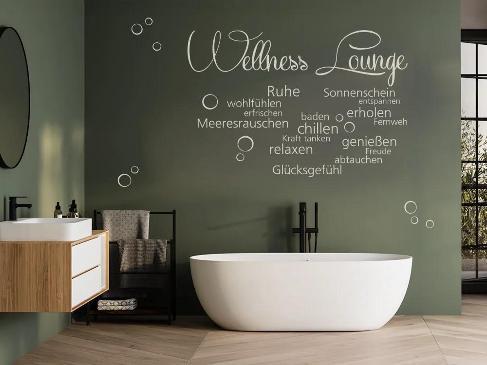 Wandtattoo Wellness Lounge