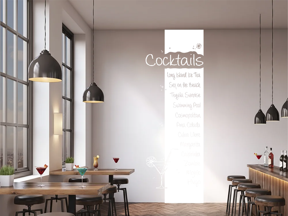 Wandbanner Cocktails