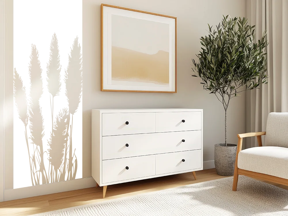 Wandbanner Pampasgras