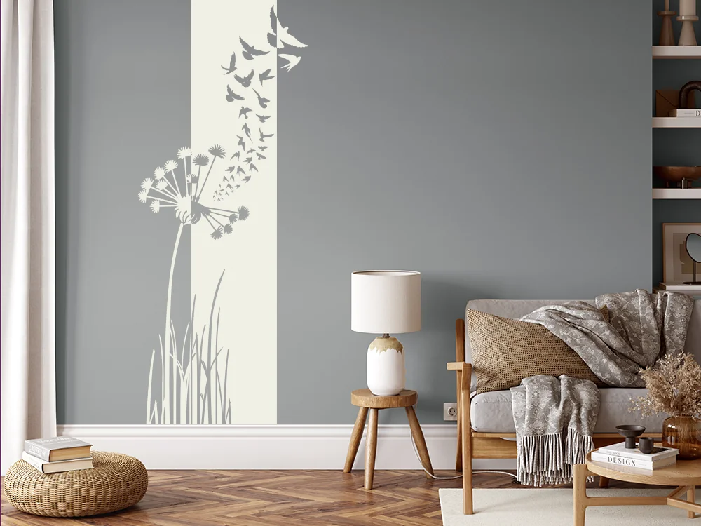 Wandtattoo Wandbanner mit Pusteblume