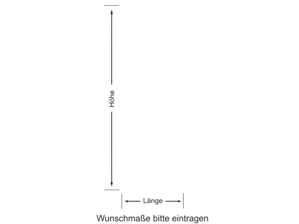 Wandbanner mit Quadraten - Ansicht Farbauswahl