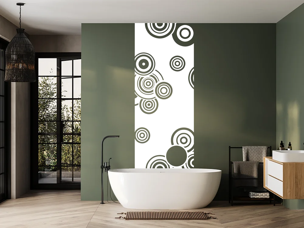 Wandbanner Retrokreise