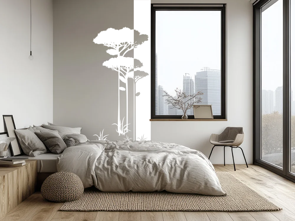 Wandbanner Savannenbaum