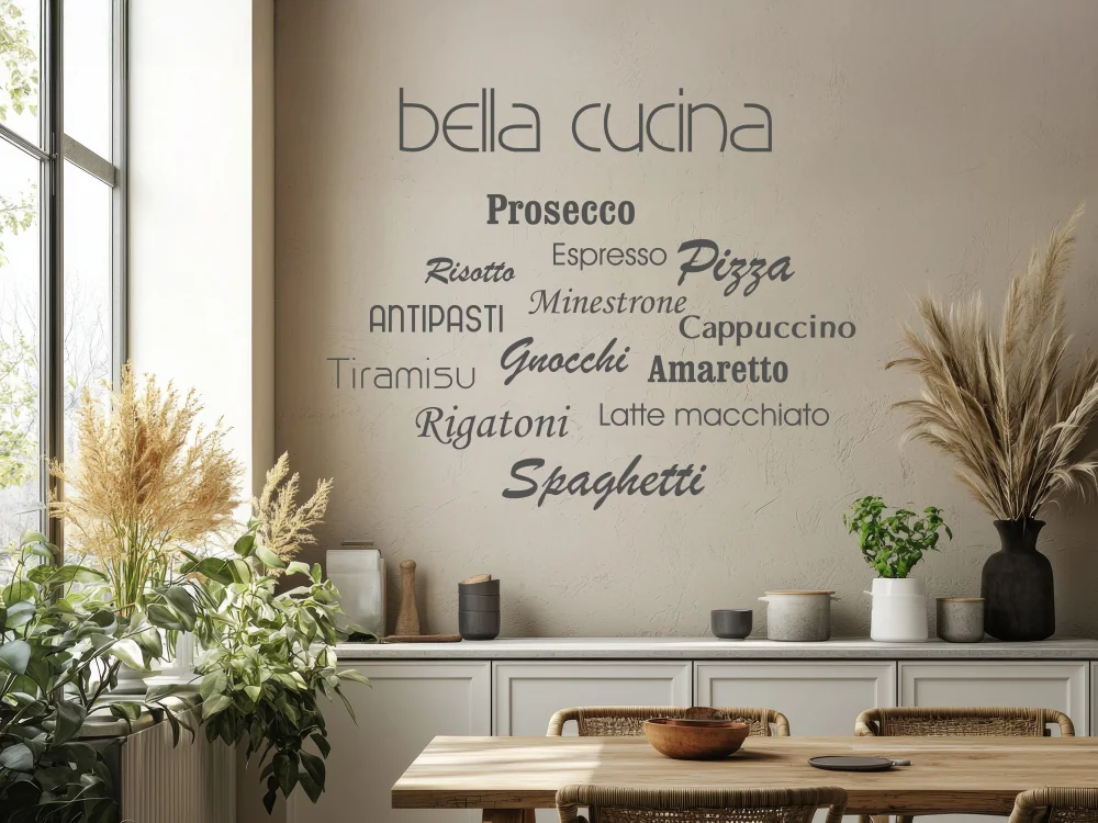 Wandtattoo bella cucina