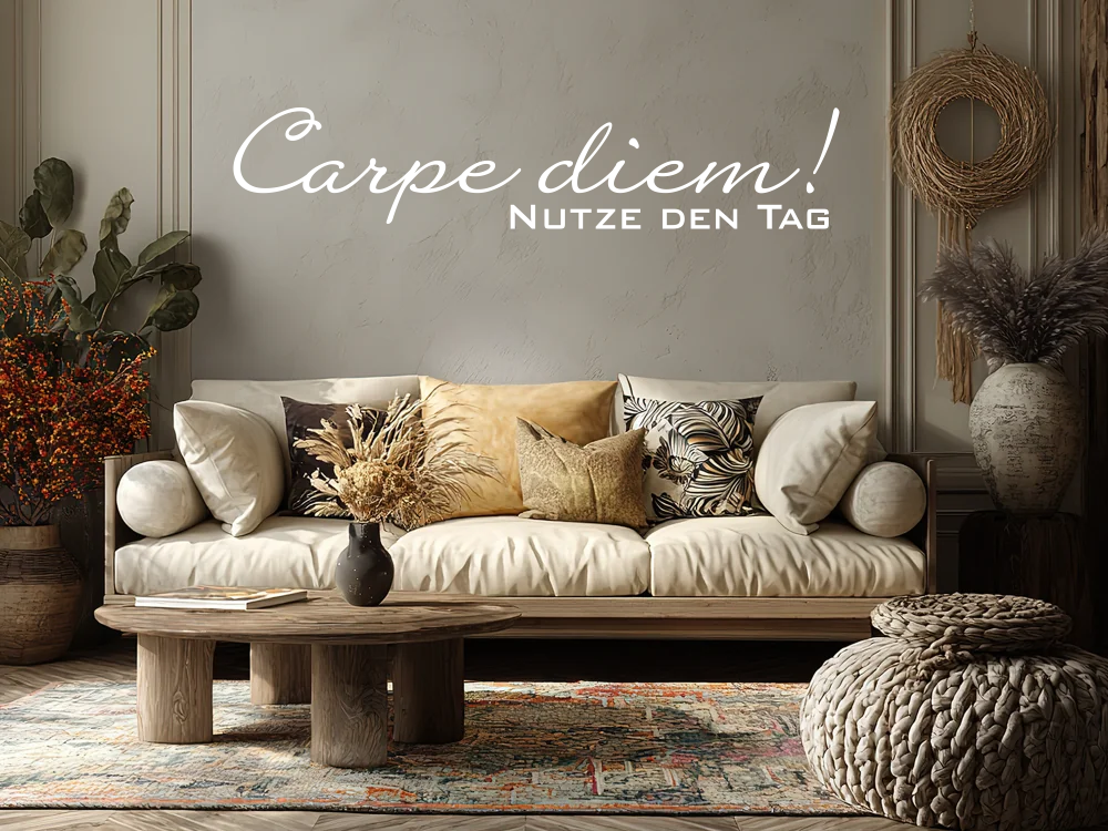 Wandspruch Carpe Diem
