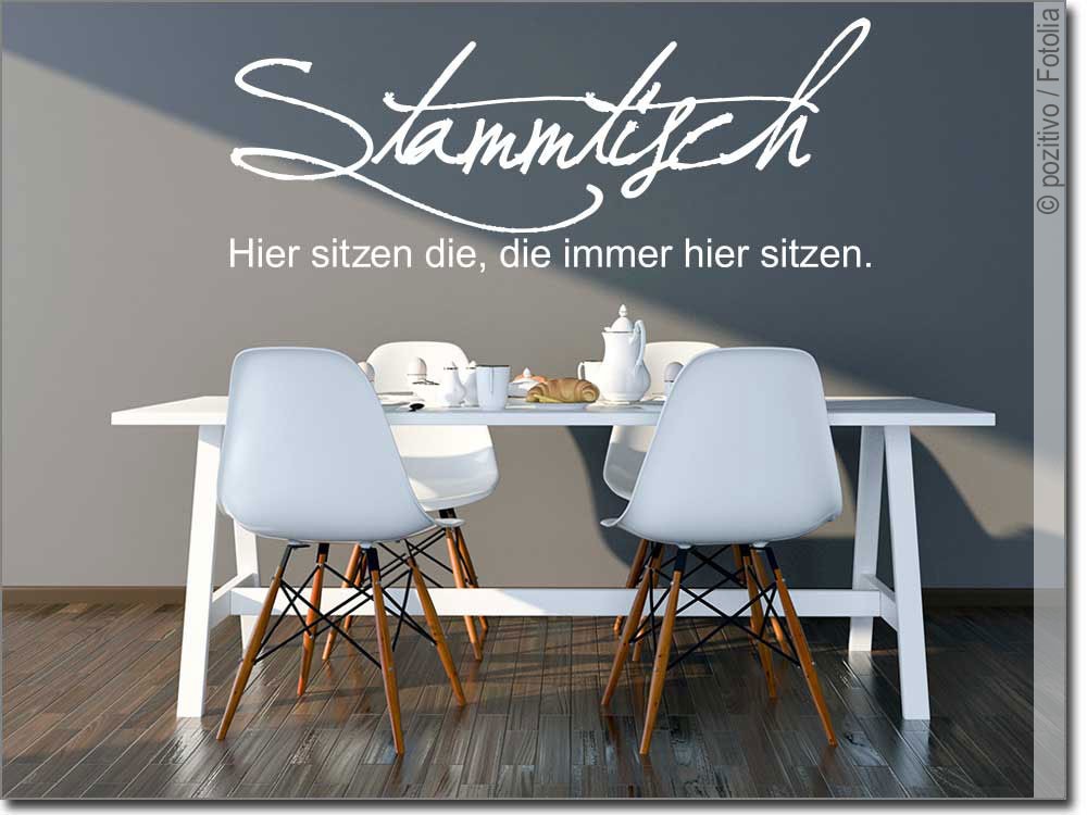 Wandtattoo Stammtisch Für Sie extravagant gestaltet