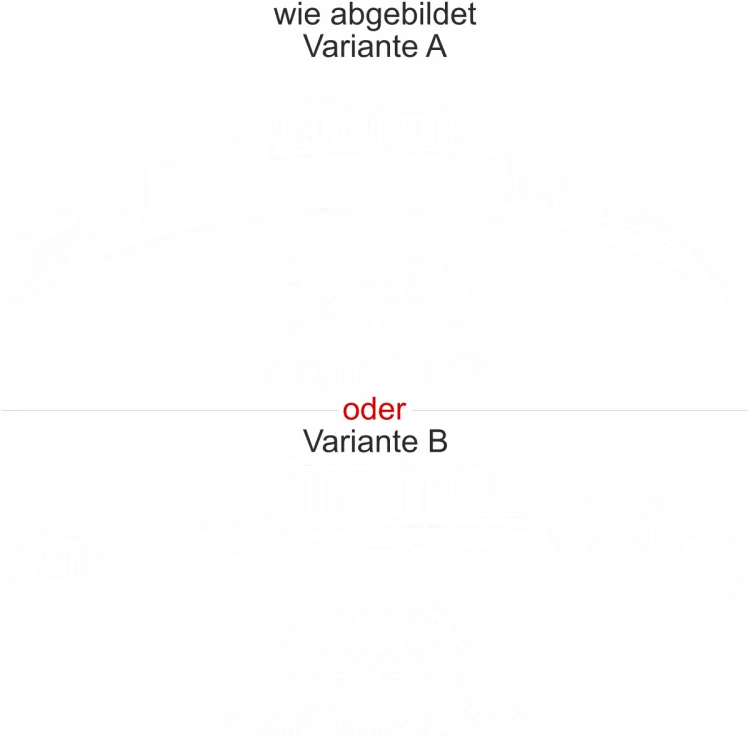 Wandtattoo mit Skyline von Athen - Ansicht Ausrichtung mit Farbauswahl und Variante Wandtattoo mit Skyline von Athen - Ansicht Ausrichtung mit Farbauswahl und Variante