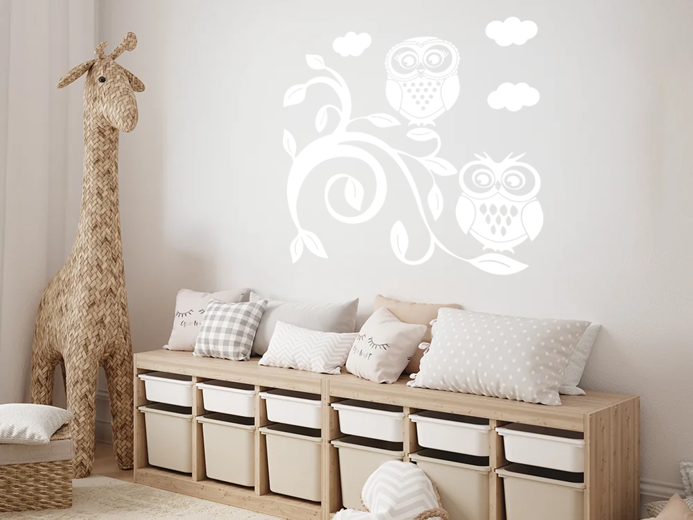Wandsticker Eulenornament