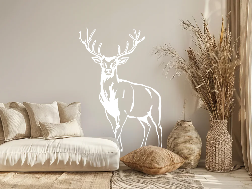 Wandsticker Hirsch