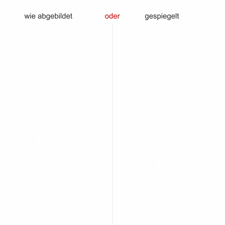 Wandtattoo mit Traumfänger für das Kinderzimmer - Ansicht Ausrichtung und Farbauswahl Wandtattoo mit Traumfänger für das Kinderzimmer - Ansicht Ausrichtung und Farbauswahl