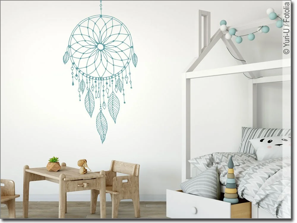 Wandtattoo mit Traumfänger für das Kinderzimmer Wandtattoo mit Traumfänger für das Kinderzimmer