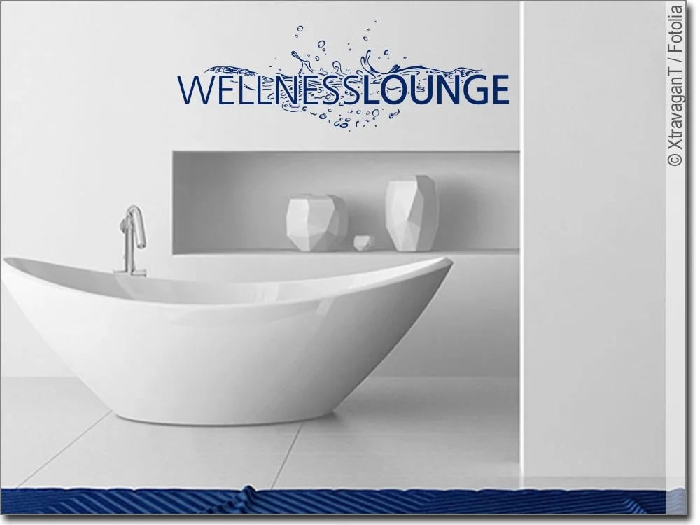 Wandsticker Wellness Lounge für das Badezimmer