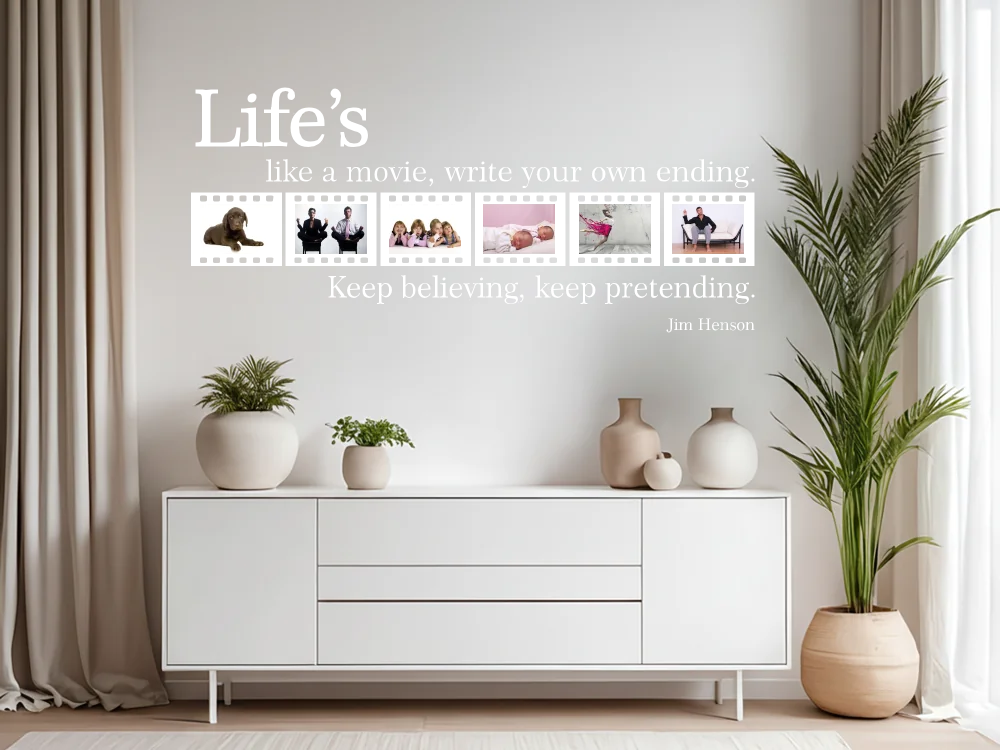 Wandtattoo Bilderrahmen Life's like a movie