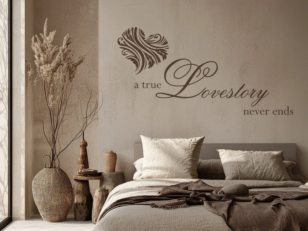 Wandtattoo A true Lovestory never ends