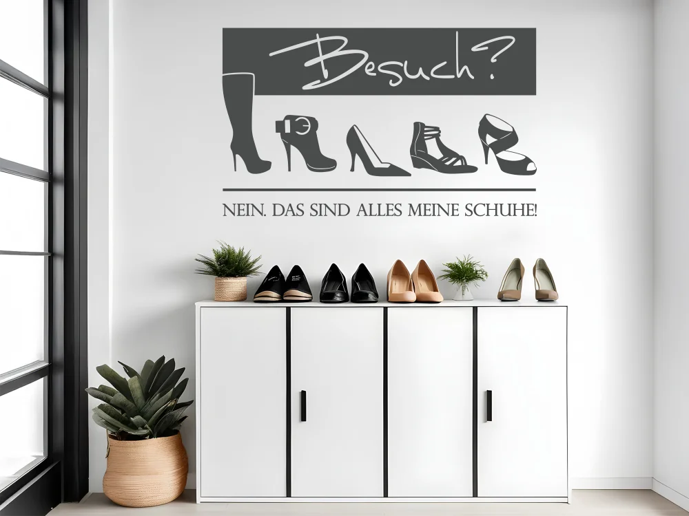 Wandtattoo Alles meine Schuhe