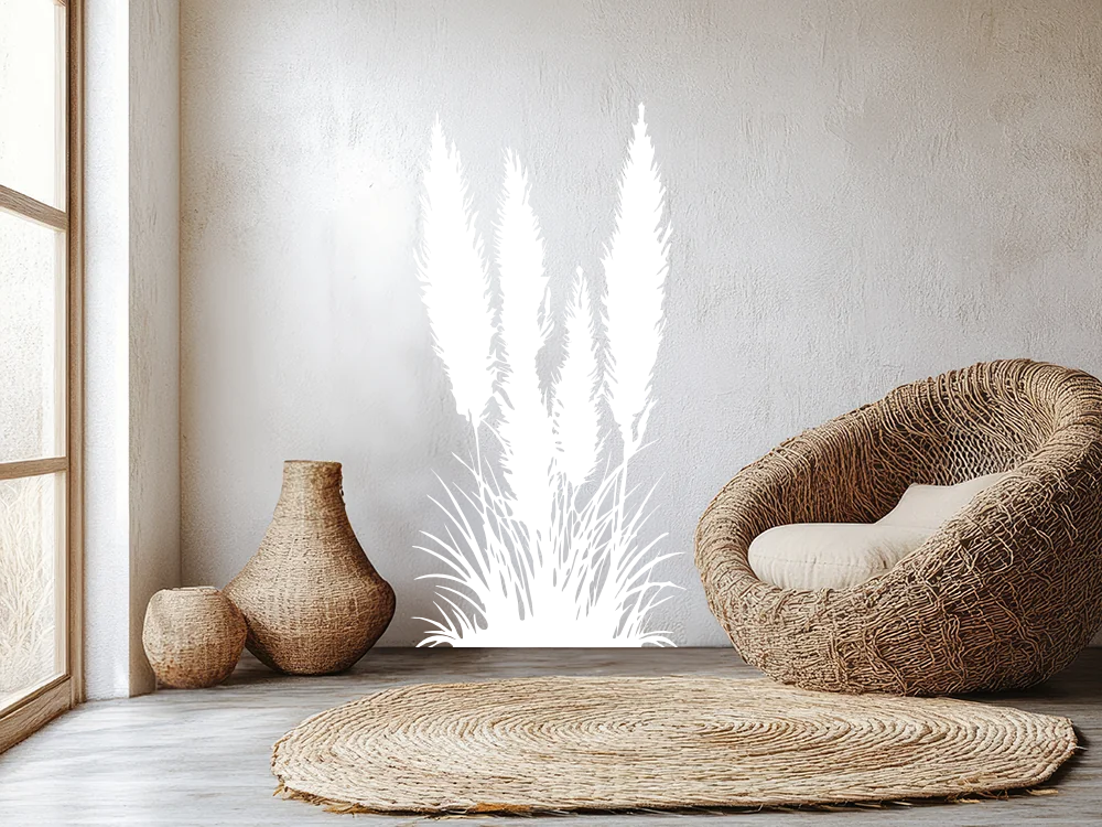 Wandtattoo Amerikanisches Pampasgras - Ansicht Farbauswahl