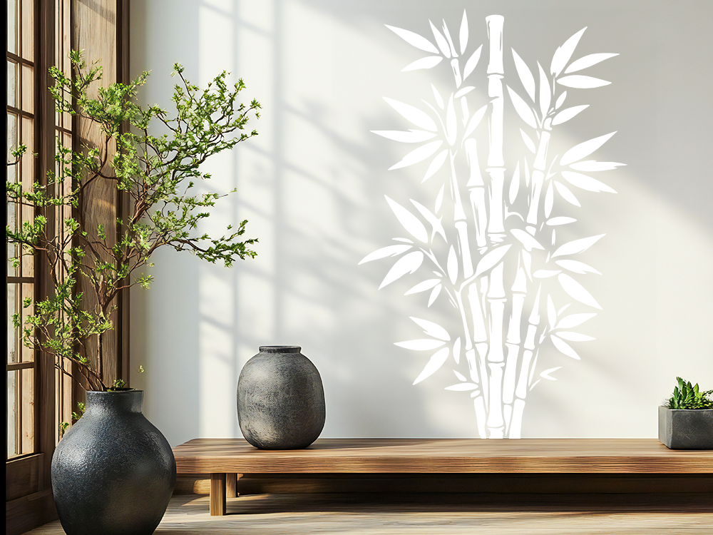 Wandtattoo Asiatischer Bambus - Ansicht Farbauswahl Wandtattoo Asiatischer Bambus - Ansicht Farbauswahl