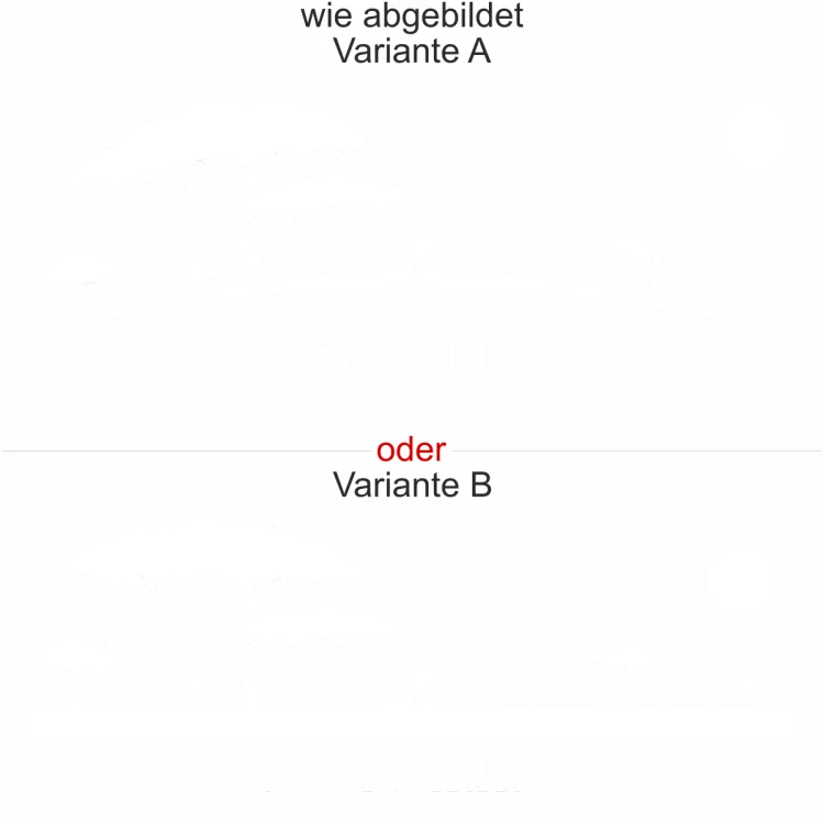 Wandtattoo mit Landschaft von Australien - Ansicht Farbauswahl und Variante Wandtattoo mit Landschaft von Australien - Ansicht Farbauswahl und Variante