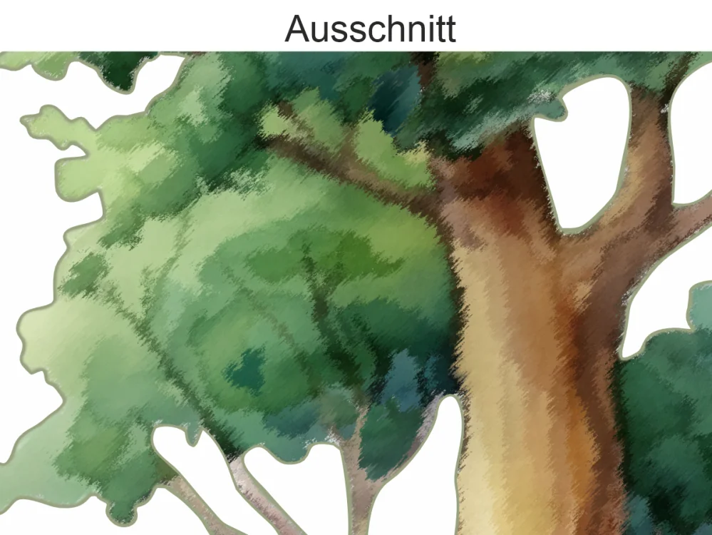 Wandtattoo Set Bäume - Ausschnitt Wandtattoo Set Bäume - Ausschnitt