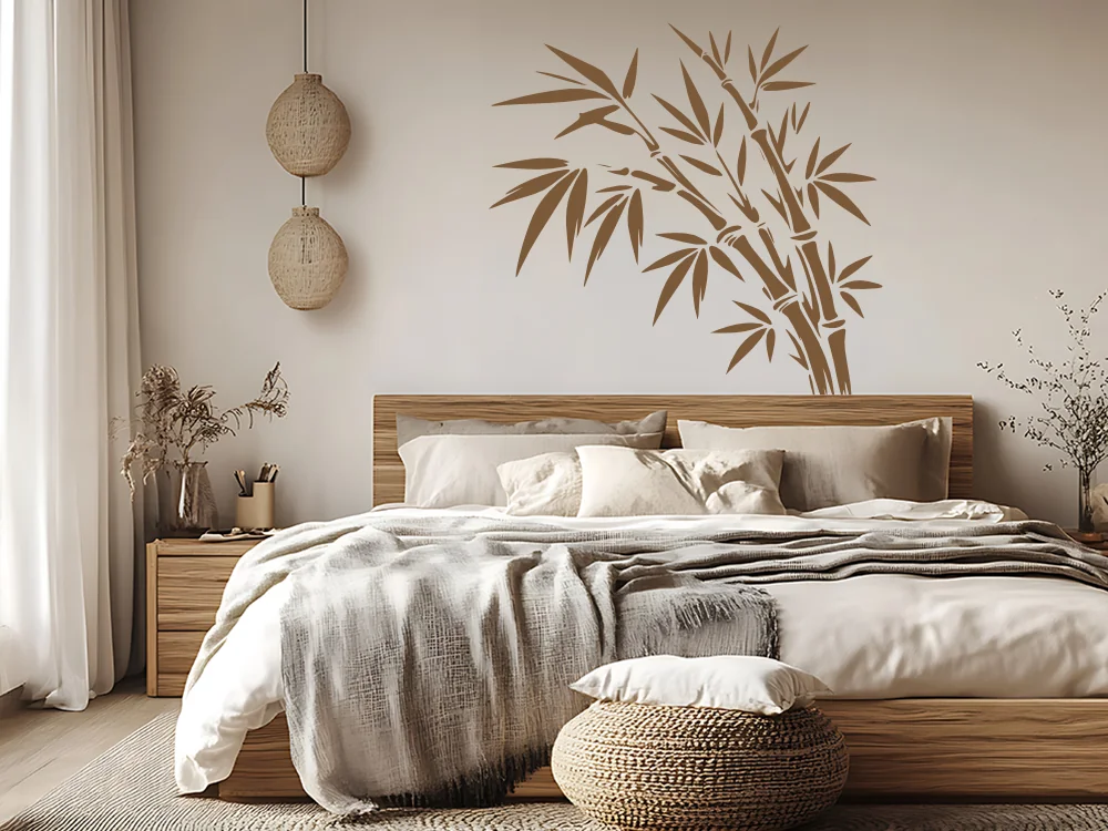 Wandtattoo Bambus im Wind