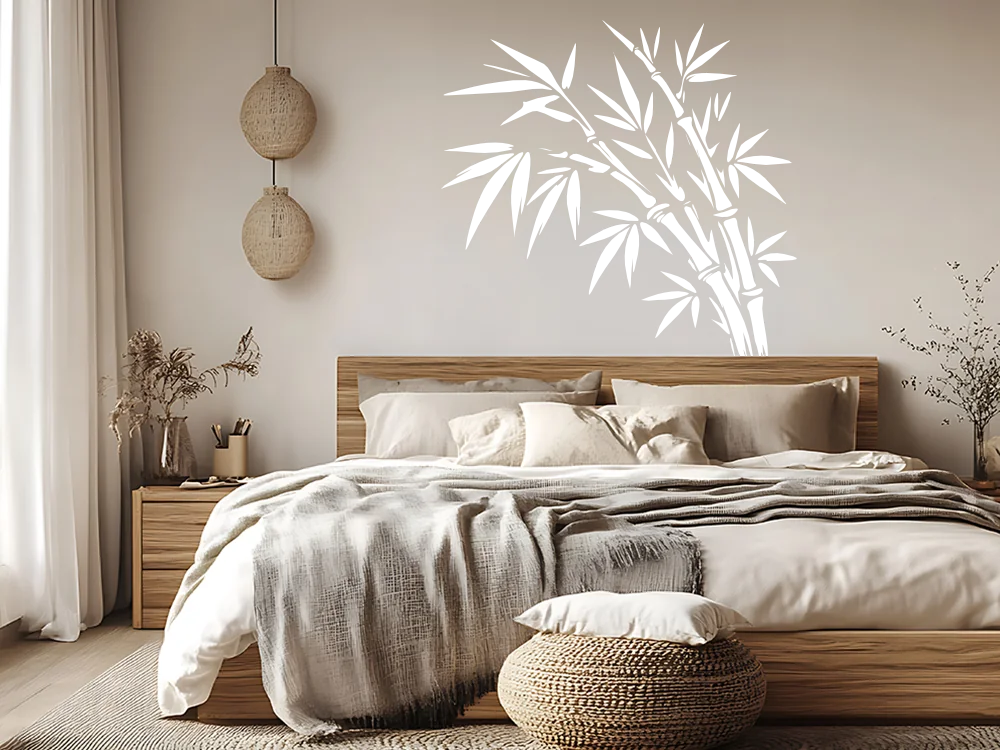 Wandtattoo Bambus im Wind - Ansicht Farbauswahl