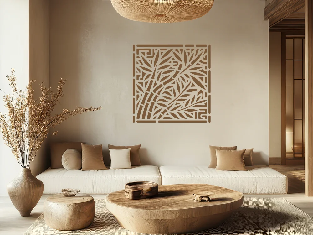 Wandtattoo Bambus Quadrat