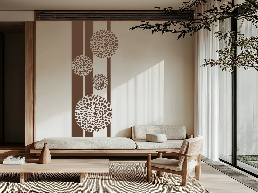 Kreise als Wandtattoo Banner