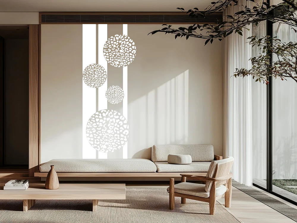 Wandtattoo Banner Kreise