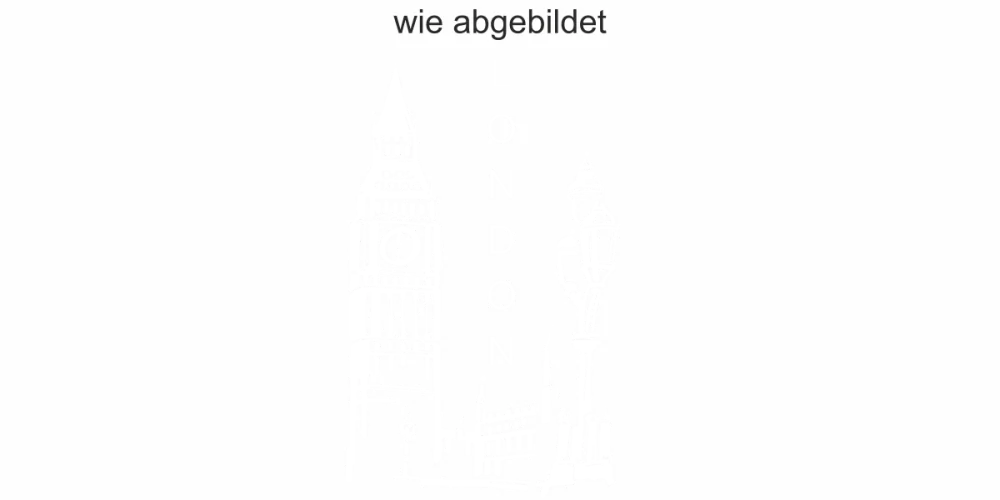 Wandtattoo mit Big Ben in London - Ansicht Ausrichtung und Farbauswahl Wandtattoo mit Big Ben in London - Ansicht Ausrichtung und Farbauswahl