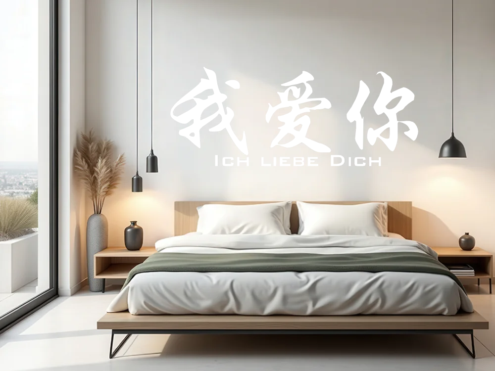 Wandtattoo Chinesisches Zeichen Ich liebe dich