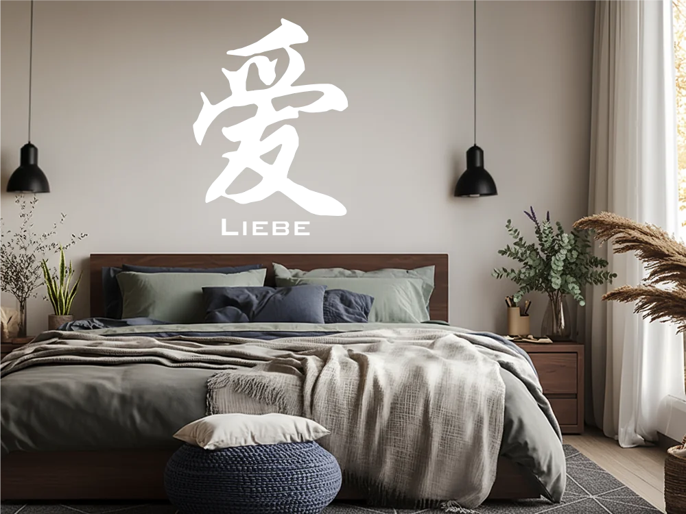 Wandtattoo Chinesisches Zeichen Liebe