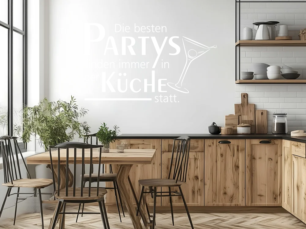 Wandtattoo Die besten Partys