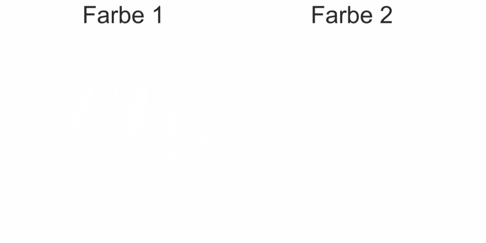 Wandtattoo Drei Zinnen - Ansicht Farbauswahl