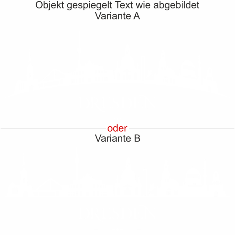 Wandtattoo mit Skyline von Dresden - Ansicht Ausrichtung mit Farbauswahl und Variante - Ansicht Ausrichtung mit Farbauswahl und Variante Wandtattoo mit Skyline von Dresden - Ansicht Ausrichtung mit Farbauswahl und Variante - Ansicht Ausrichtung mit Farbauswahl und Variante