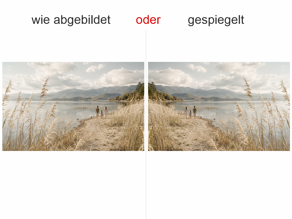 Wandtattoo Eigenes Foto - Ansicht Ausrichtung