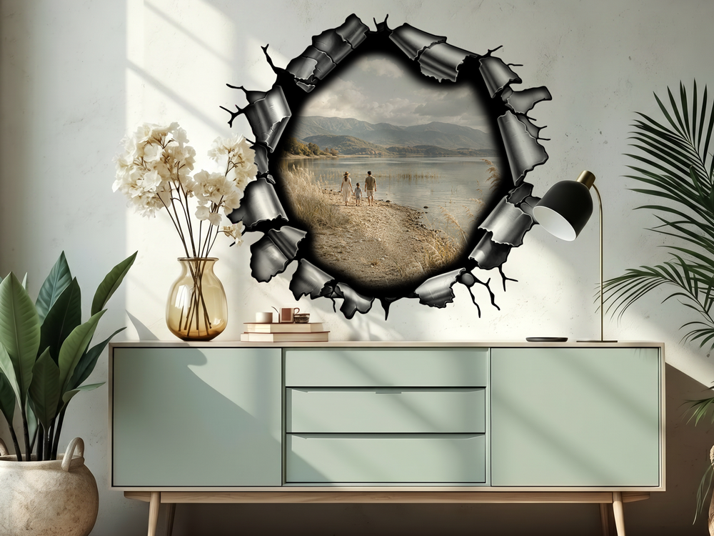 Wandtattoo Eigenes Foto Metallrahmen