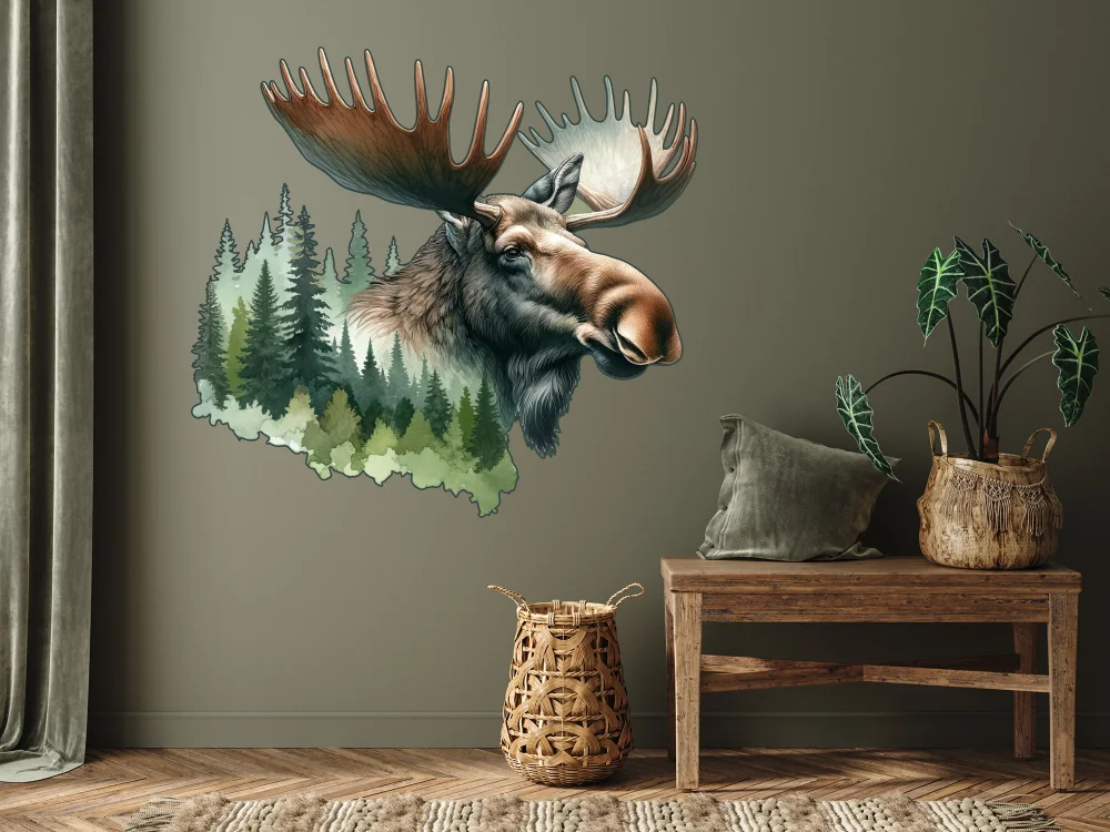 Wandtattoo Elch im Wald Wandtattoo Elch im Wald