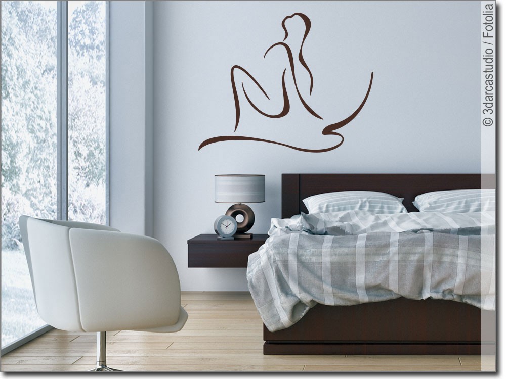 Wandaufkleber Erotische Frau | Wandsticker Erotik