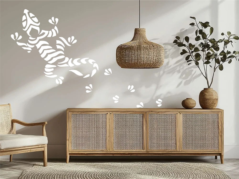 Wandtattoo Exotische Echse