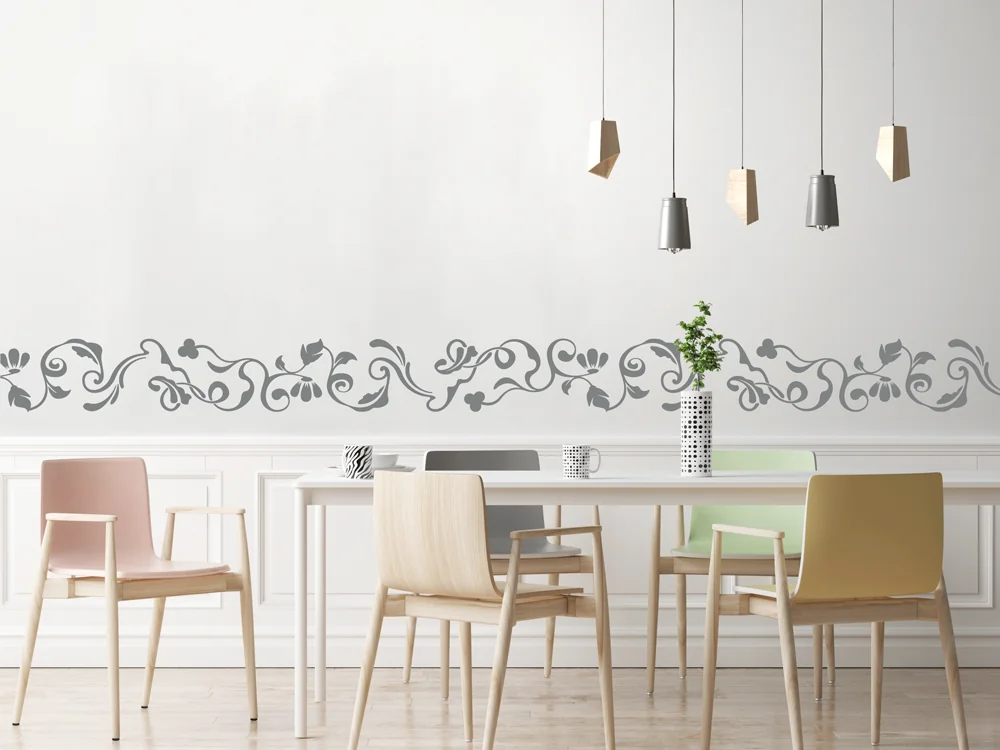 Wandtattoo Florale Bordüre