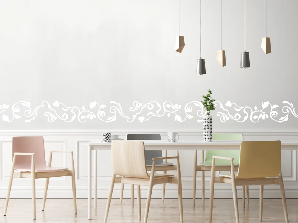 Wandtattoo Florale Bordüre