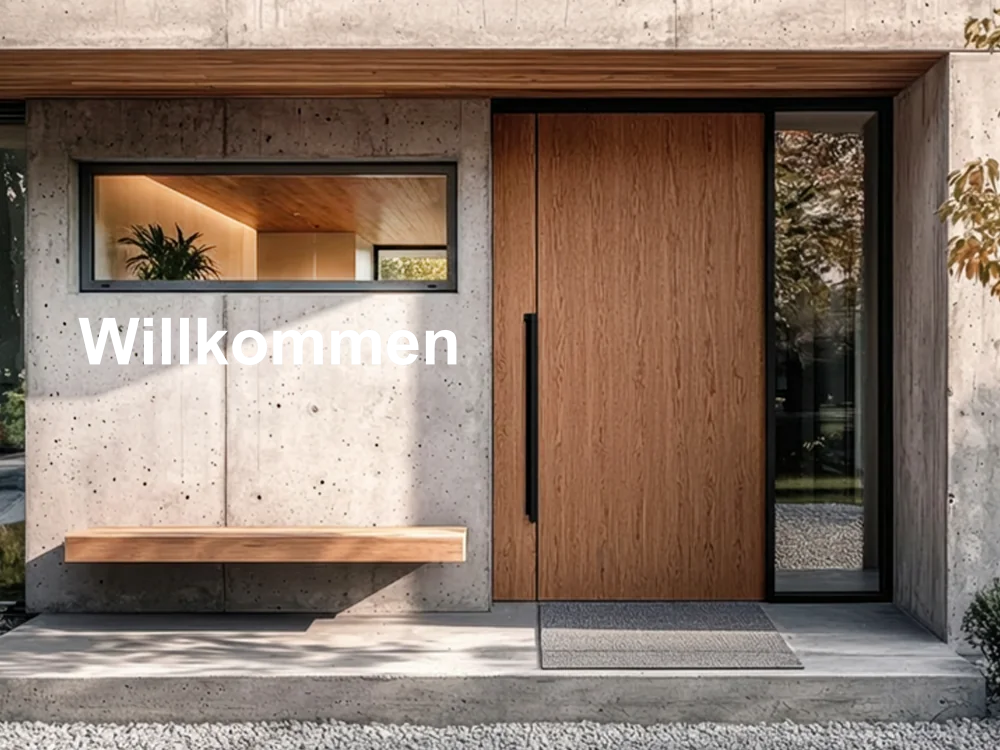 Wandtattoo für außen Willkommen 1