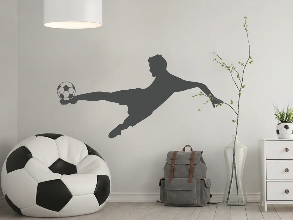 Wandtattoo Fußballspieler