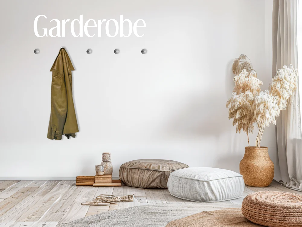 Wandtattoo Garderobe