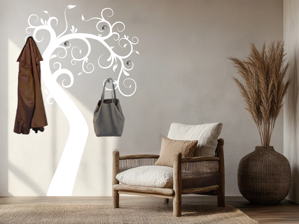 Wandtattoo Garderobe Zauberbaum