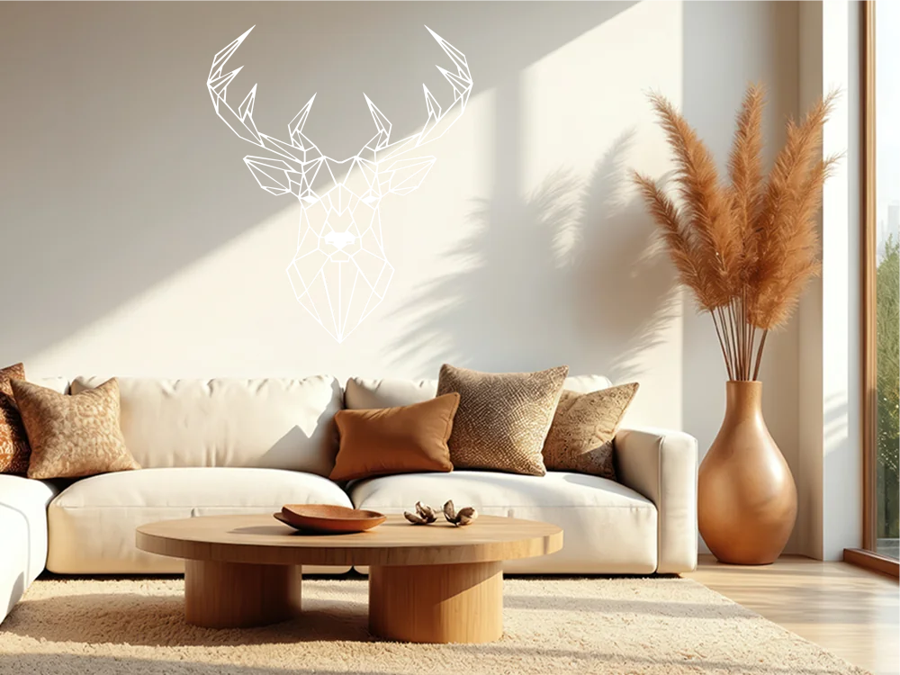 Wandtattoo Geometrischer Hirsch
