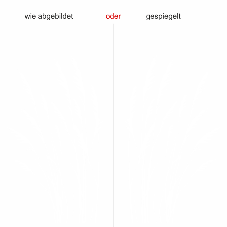 Gräser im Wind - Ansicht Ausrichtung mit Farbauswahl